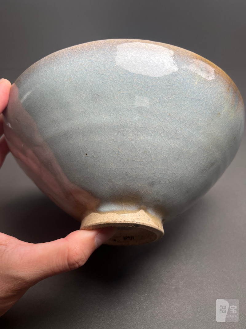 元  钧窑天青紫釉翠斑碗 - 图10